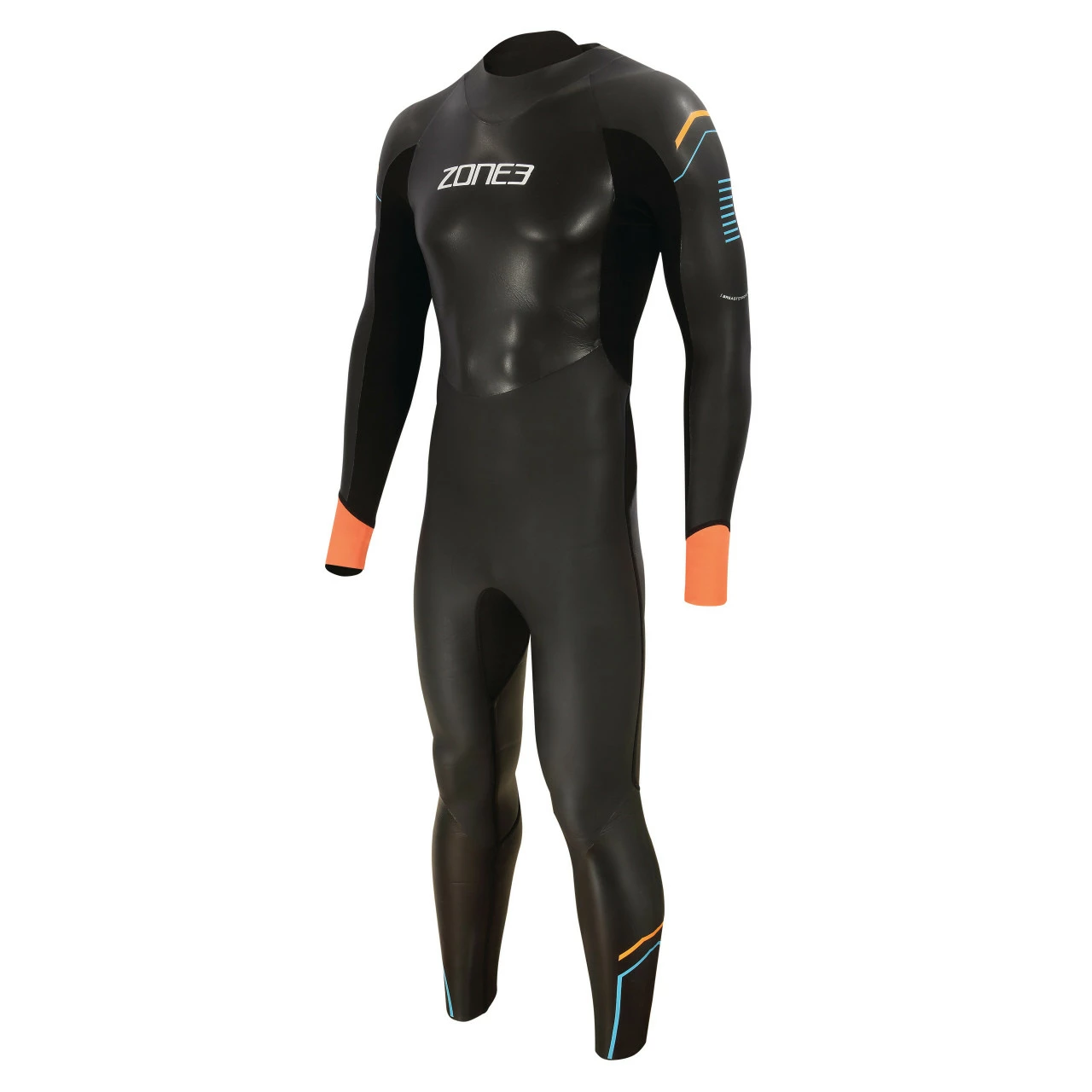 Zone 3 Zone3 - Men's Aspect 'Breaststroke' Wetsuit - Black/Blue/Orange - 2023 1 Zone 3 Zone3 - Men's Aspect 'Breaststroke' Wetsuit - Black/Blue/Orange - 2023