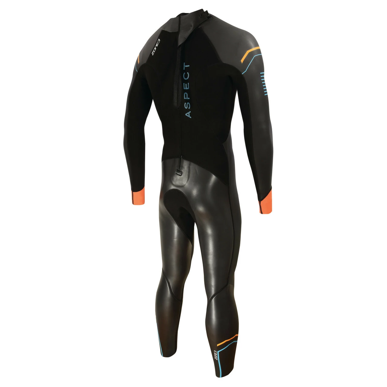 Zone 3 Zone3 - Men's Aspect 'Breaststroke' Wetsuit - Black/Blue/Orange - 2023 2 Zone 3 Zone3 - Men's Aspect 'Breaststroke' Wetsuit - Black/Blue/Orange - 2023 - Image 2