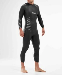 2XU - P:1 Propel Men's Wetsuit - Black/Silver Shadow - Ex-Rental, Two Hires