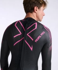 2XU - Propel Pro Wetsuit - Men's - Black/Punk Pink - 2023 -Zoot shop MW5124c BLK PUK 33 51991.1666194315
