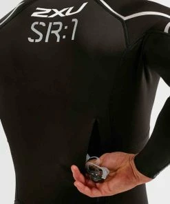 2XU - Pro-Swim Run SR1 Wetsuit - Men's - Ex-Rental 1 Hire -Zoot shop MW5479c BLK AQR 06 squashed 54688.1653062495