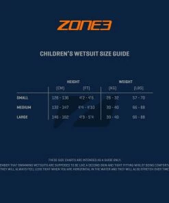 Zone 3 Zone3 - Adventure Wetsuit - Children's -Zoot shop Sizing GuidesArtboard 18 76181.1660731464