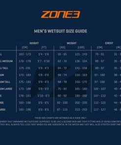 Zone 3 Zone3 - Vision Wetsuit - Men's - Ex-Rental 2 Hire -Zoot shop Sizing GuidesArtboard 1 22343.1636630598