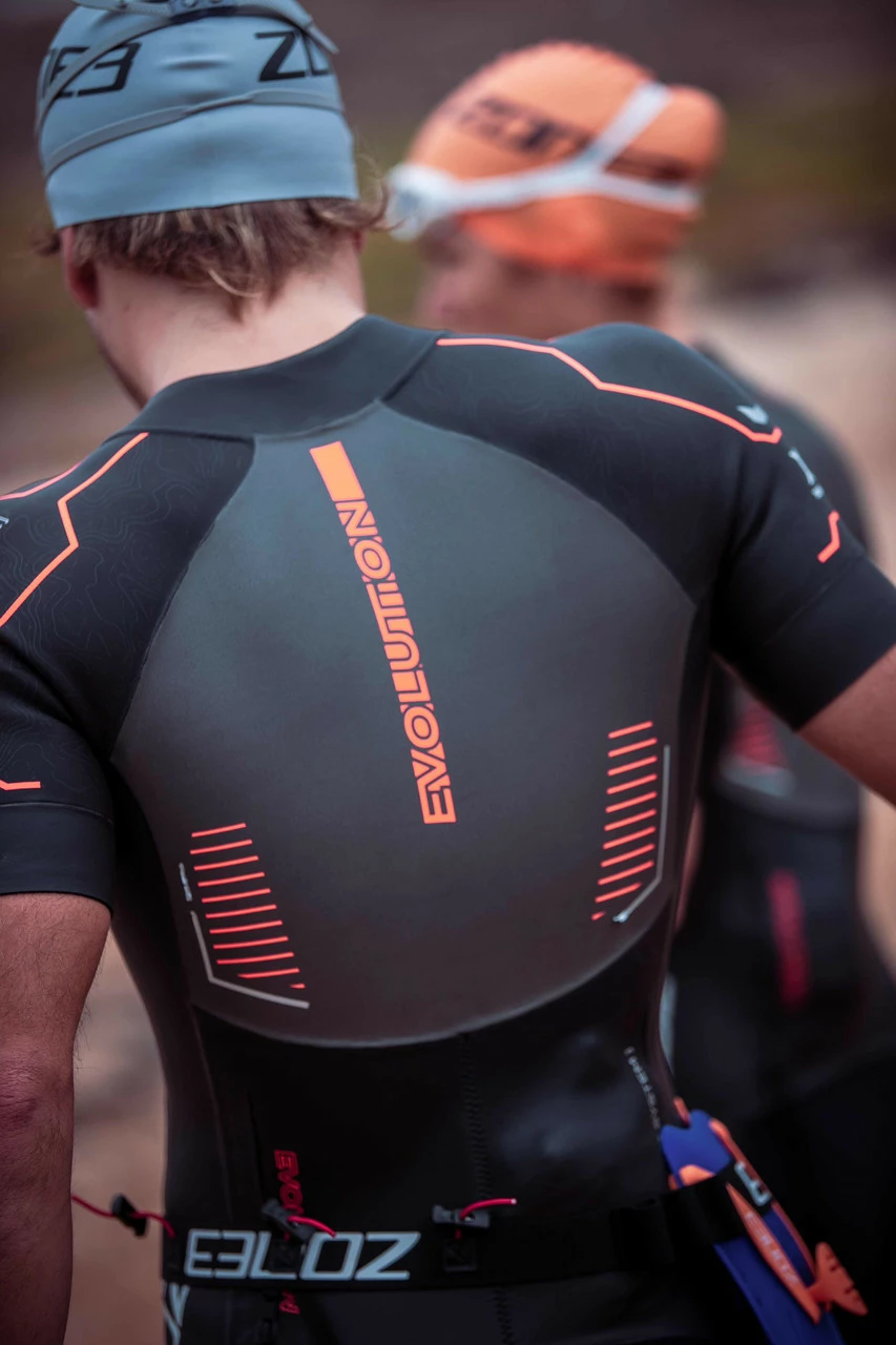 Zone 3 Zone3 - Evolution Women's Swimrun Wetsuit - Black/Orange/Gunmetal - 2023 12 Zone 3 Zone3 - Evolution Women's Swimrun Wetsuit - Black/Orange/Gunmetal - 2023 - Image 12