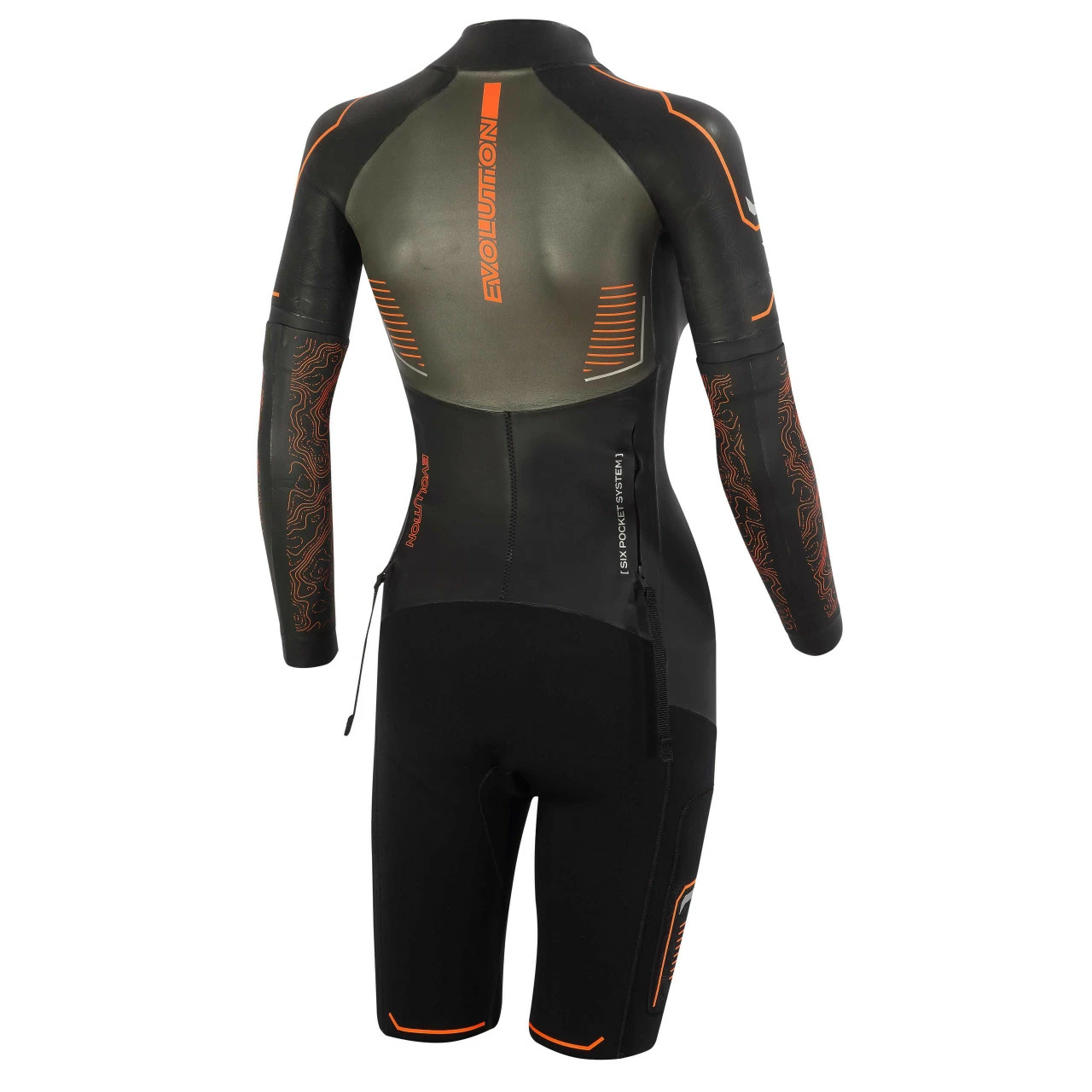 Zone 3 Zone3 - Evolution Women's Swimrun Wetsuit - Black/Orange/Gunmetal - 2023 2 Zone 3 Zone3 - Evolution Women's Swimrun Wetsuit - Black/Orange/Gunmetal - 2023 - Image 2