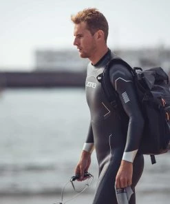 Zone 3 Zone3 - Men's Agile Wetsuit - Black/Silver/Gunmetal - 2023 -Zoot shop Zone3 wetsuits Nov2020 JamesMitchell 2291 18259.1674207754