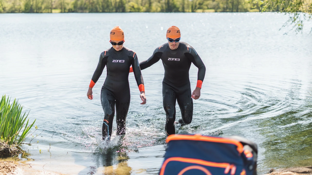 Zone 3 Zone3 - Men's Aspect 'Breaststroke' Wetsuit - Black/Blue/Orange - 2023 13 Zone 3 Zone3 - Men's Aspect 'Breaststroke' Wetsuit - Black/Blue/Orange - 2023 - Image 13