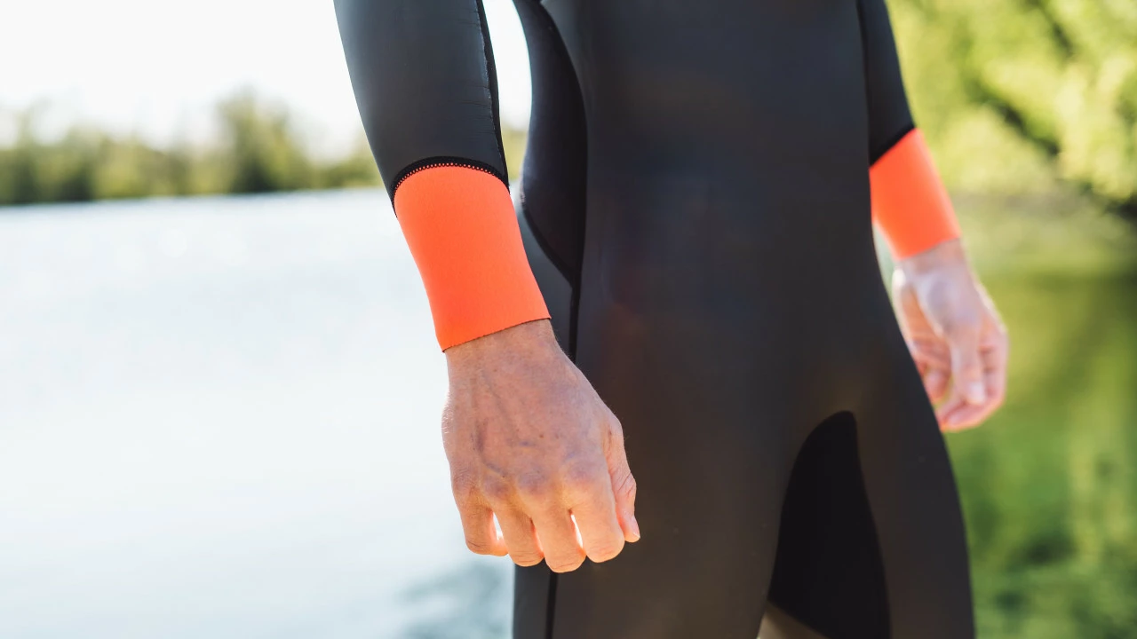 Zone 3 Zone3 - Men's Aspect 'Breaststroke' Wetsuit - Black/Blue/Orange - 2023 7 Zone 3 Zone3 - Men's Aspect 'Breaststroke' Wetsuit - Black/Blue/Orange - 2023 - Image 7