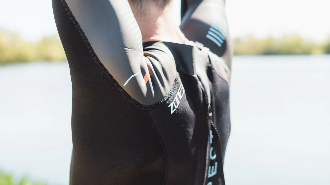 Zone 3 Zone3 - Men's Aspect 'Breaststroke' Wetsuit - Black/Blue/Orange - 2023 5 Zone 3 Zone3 - Men's Aspect 'Breaststroke' Wetsuit - Black/Blue/Orange - 2023 - Image 5