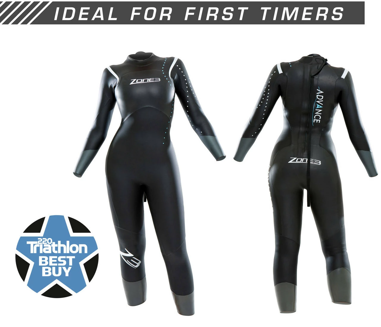 Zone 3 Zone3 - Women's Advance Wetsuit - Ex-Rental 2 Hire 2 Zone 3 Zone3 - Women's Advance Wetsuit - Ex-Rental 2 Hire - Image 2