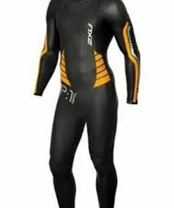 2XU - Men's P:1 Propel Wetsuit - Ex-Rental, 1 Hire - Black/Orange